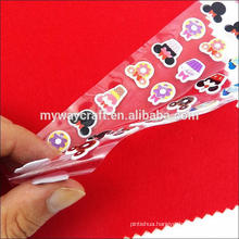 cartoon puffy sticker